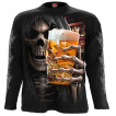 T-shirt homme manches longues avec La Mort tenant une bière