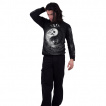T-shirt homme manches longues à cranes Yin et Yang