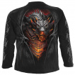 T-shirt homme manches longues  Dragon dbordant de lave