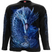 T-shirt homme manches longues à guerrière combattant un Dragon de Glace
