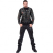 T-shirt homme manches longues imitation tenue gothique Metal Biker