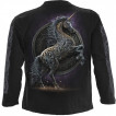 T-shirt homme manches longues à Licorne celtique noire et bouclier