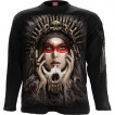 T-shirt homme manches longues à loups sur attrape-rêves et femme chamanique