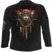 T-shirt homme manches longues à loups sur attrape-rêves et femme chamanique