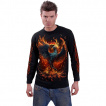 T-shirt homme manches longues REBORN à phénix renaissant