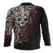 T-shirt homme manches longues Skull Shoulder Wrap