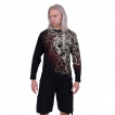 T-shirt homme manches longues Skull Shoulder Wrap