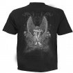 T-shirt homme noir avec femme ange enchainée et pentagramme