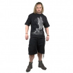 T-shirt homme noir avec femme ange enchainée et pentagramme