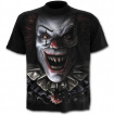 T-shirt homme noir à cirque de la terreur avec clown