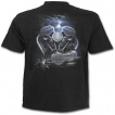 T-shirt homme noir à moto dévoreuse d'âmes et biker