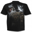 T-shirt homme squelette avec médaille et gants de boxe