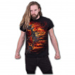 T-shirt homme  squelette souffl par une explosion atomique