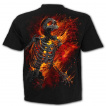 T-shirt homme à squelette soufflé par une explosion atomique