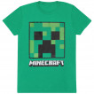 T-shirt homme vert MINECRAFT - CREEPER FACE (licence officielle)