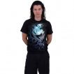 T-shirt homme  vole de corbeaux et pleine lune bleue