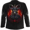 T-shirt manches longues homme BAPHOMET sur son trone