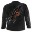 T-shirt manches longues homme à dragon déchirant le vêtement