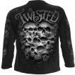 T-shirt manches longues homme  mur de crane TWISTED SKULLS