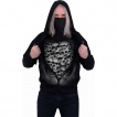 Sweat-capuche et masque homme  mur de crane