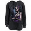 Sweat-capuche femme extra-ample  calavera et corbeau