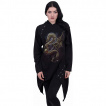 Sweat-capuche femme long à oeillets à Dragon steampunk furieux