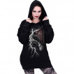 Sweat capuche femme long  tigre tach de sang et clair