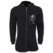 Sweat capuche femme à poche chaton (coupe queue de poisson)