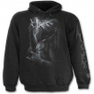 Sweat capuche gothique noir pour enfant à gorille tatoué tribal avec écouteurs