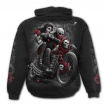 Sweat-capuche homme biker  moto custum et crane mexicain