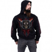 Sweat capuche homme à biker squelette