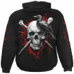 Sweat capuche homme CORBEAU DE LA MORT