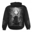 Sweat capuche homme à crane chamanique - noir