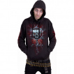 Sweat capuche homme à crâne d'écrans