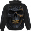 Sweat capuche homme crane punk tatoué à crête de balles
