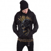 Sweat capuche homme crane punk tatoué à crête de balles