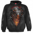 Sweat capuche homme  Dragon dbordant de lave