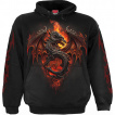 Sweat capuche homme  duel de Mage et Dragon infernal