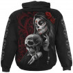Sweat capuche homme à femme masquée style Catrina et crâne