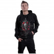Sweat capuche homme à femme masquée style Catrina et crâne