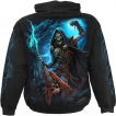 Sweat capuche homme goth-rock DEAD METAL avec La Mort et sa guitare