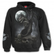 Sweat capuche homme gothique à chat vampire macabre