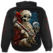 Sweat capuche homme gothique à Père anti noel avec sa hache en sang