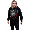 Sweat capuche homme Père Noel Viking à haches et bouclier