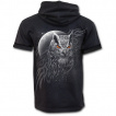 Sweat d't manches courtes homme  hibou en chasse et pleine lune