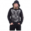 Sweat d'été homme à hibou en chasse et pleine lune