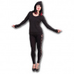 Sweat-shirt gothique femme noir style drap  capuche