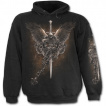 Sweat-shirt gothique homme avec aigle, fleur de lys et crane