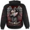 Sweat-shirt gothique homme avec ange de ma mort masque et tatoue