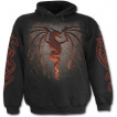 Sweat-shirt gothique homme avec dragon flamboyant